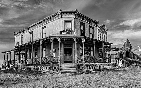 Historic Longhorn Saloon in South Dakota