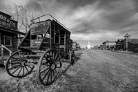 Old Stagecoach in Deserted Western Town