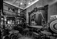 Historic Saloon Interior with Stage and Bar