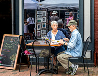 Older Adults Dining Outdoors