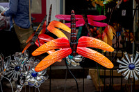 Colorful Metal Dragonfly Garden Decorations