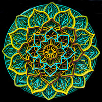 Colorful Layered Mandala Art