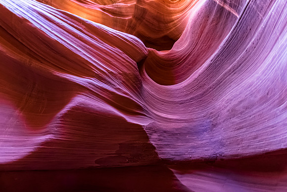 Abstract Sandstone Slot Canyon Formations