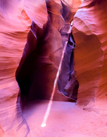 Sunlight Ray in Slot Canyon