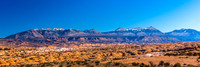 Petrified Dunes and La Sal Mountains Landscape