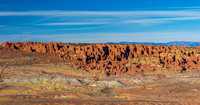 Desert Landscape with Rugged Rock Formations