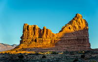 Desert Rock Formations at Sunset