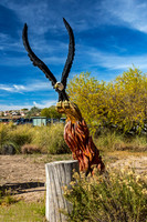 Eagle Sculpture in Garden