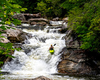 Kayaker Descends Quarry Falls Rapid