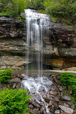 Bridal Veil Falls in North Carolina