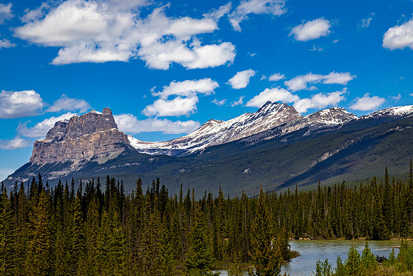 Mt. Rundle in Alberta, Canada