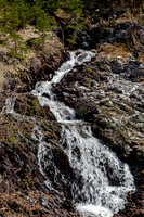 Snowmelt Runoff on Rocky Mountainside