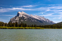 Mt. Rundle over a serene lake