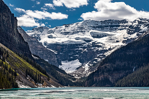 Lake Louise with Snow-Capped Mountains