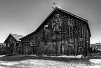 Historic Red Barn in Mono County