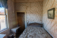 Abandoned Bedroom with Money and Antique Furniture