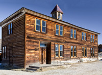 Historic Wooden Schoolhouse in Bodie Ghost Town