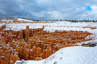Snowy Bryce Canyon National Park Landscape