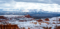Snowy Bryce Canyon National Park Landscape