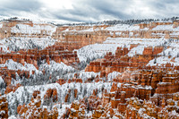 Snowy Bryce Canyon National Park Hoodoos in Winter
