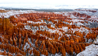 Bryce Canyon National Park Hoodoos in Winter Snow