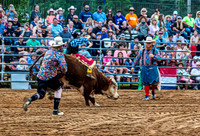 Young Bull Rider at Rodeo