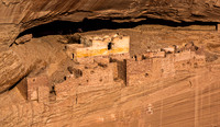 Ancient Cliff Dwellings in Sandstone Canyon