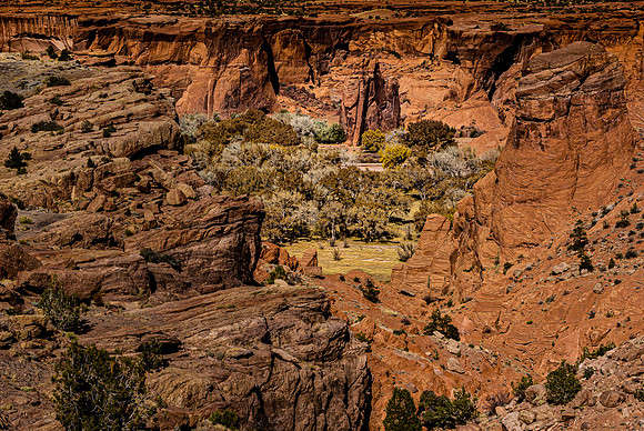 Red Rock Formations and Canyons in American Southwest