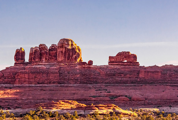 Red Rock Formations at Golden Hour
