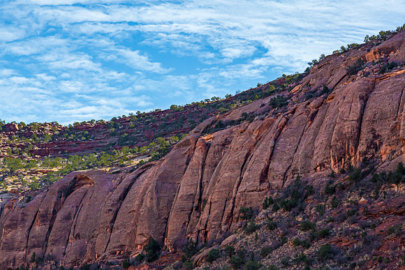 Red Rock Formations Under Blue Sky