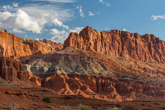Red Rock Formations in Capitol Reef National Park