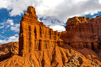 Desert Landscape with Red Rock Formations