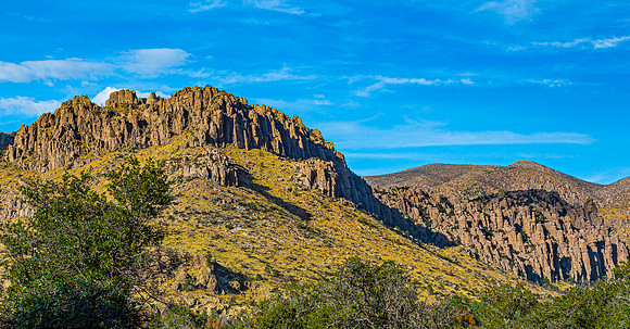 Rugged Mountain Landscape with Rocky Peaks