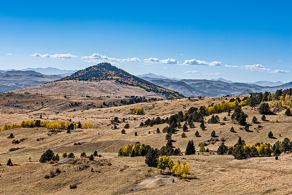 Autumn Foothills Landscape