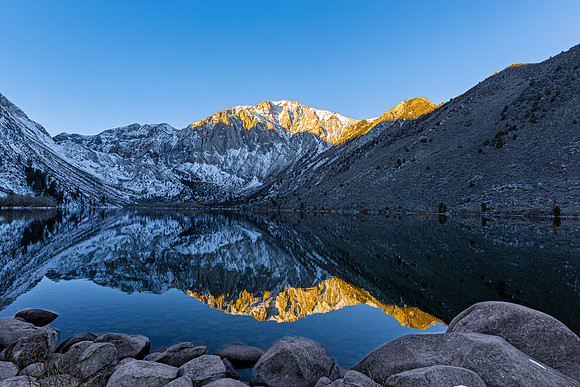 Snow-Capped Mountains Reflected in Lake