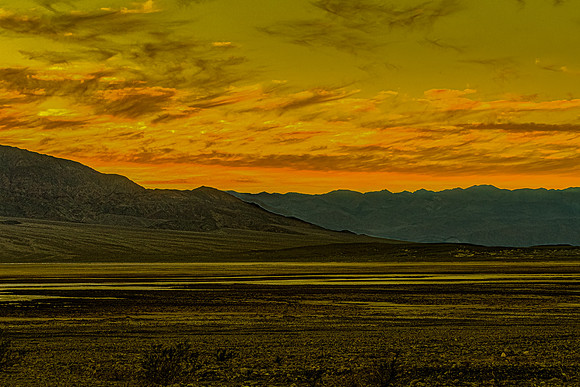 Desert Mountains at Sunset