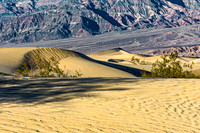 Desert Sand Dunes and Mountains Landscape
