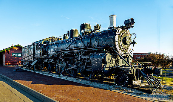 Baldwin Locomotive 1139 on display in Dodge City