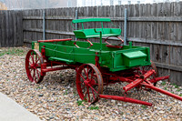 Old Horse-Drawn Wooden Wagon