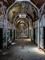 Old Prison Cellblock Corridor