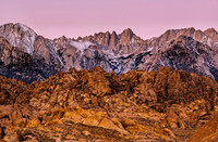 Alabama Hills and Sierra Nevada Sunset