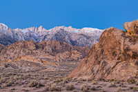 Snow-Capped Mountains and Alabama Hills Landscape