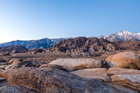 Alabama Hills Landscape with Mount Whitney