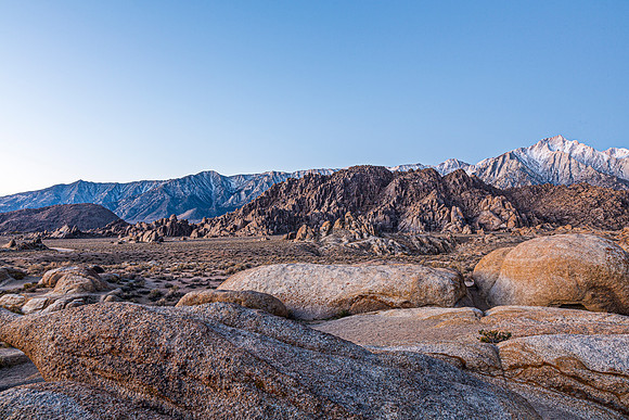 Alabama Hills Landscape with Mount Whitney