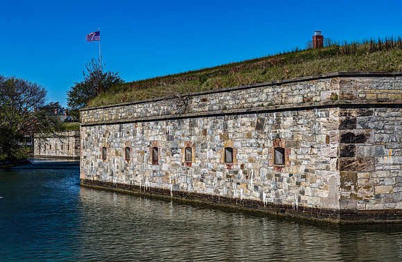 Fort Monroe Wall and Moat