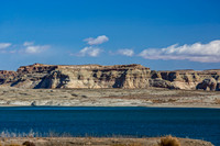 Lake Landscape with Rock Formations