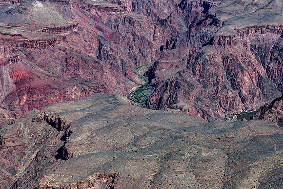 Aerial View of a Deep Canyon