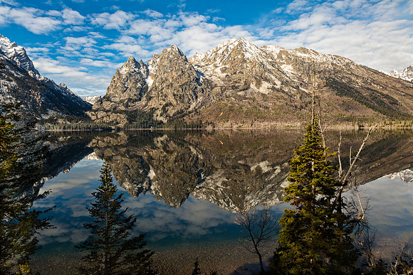 Jenny Lake and Teton Mountains Reflection