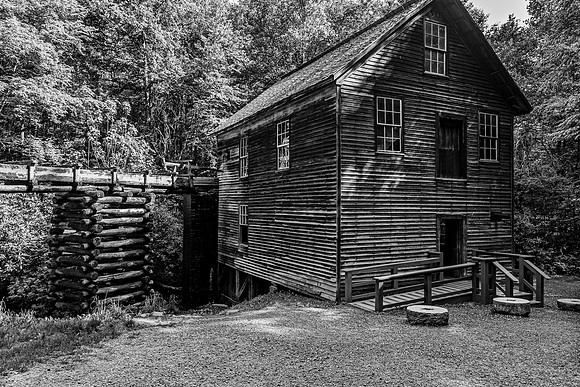 Rustic Gristmill with Aqueduct