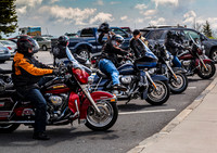 Bikers Gather at Clingman Dome